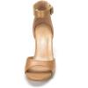 DREAM PAIRS Womens Heels, Chunk Low Heel Comfortable Pump Sandals Dress Shoe(Nude/Pu)