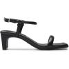 DREAM PAIRS Womens Heels Open Toe Ankle Strap Square Cute Wedding Party Sandal Comfort Dress Shoes Hera(Black)