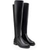 DREAM PAIRS Women’s Knee High Boots, Platform Chunky Heel Thigh High Fashion Over The Knee Boots, SDOB2407W(Black-pu)