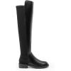 DREAM PAIRS Women’s Knee High Boots, Platform Chunky Heel Thigh High Fashion Over The Knee Boots, SDOB2407W(Black-pu)