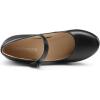DREAM PAIRS Womens Mary Jane Shoes Chunky Heel 2.76 Inch – Round Toe Vintage Office Work Pumps – Comfortable Low Block Heels Dress Shoes for Women(Black)