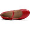 DREAM PAIRS Womens Mary Jane Shoes Chunky Heel 2.76 Inch – Round Toe Vintage Office Work Pumps – Comfortable Low Block Heels Dress Shoes for Women(Red)