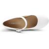 DREAM PAIRS Womens Mary Jane Shoes Chunky Heel 2.76 Inch – Round Toe Vintage Office Work Pumps – Comfortable Low Block Heels Dress Shoes for Women(White)