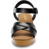 DREAM PAIRS Women’s Platform Chunky Heels Faux Wood Block Heels Cute Open Toe Ankle Strap Crisscross Mid Heels Wedding Party Dance Pump Sandals Shoes,Size 8,Black,SDHS2347W