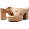 DREAM PAIRS Women’s Platform Heels Open Toe Slip on Heels for Women High Chunky Block Wedges Sandals Dressy Pumps Shoes(Nude)