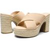 DREAM PAIRS Women’s Platform Heels Open Toe Slip on Heels for Women High Chunky Block Wedges Sandals Dressy Pumps Shoes(Nude-nubuck)