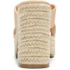 DREAM PAIRS Women’s Platform Heels Open Toe Slip on Heels for Women High Chunky Block Wedges Sandals Dressy Pumps Shoes(Nude-nubuck)