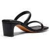 DREAM PAIRS Women’s Square Toe Heels for Women Two Strap Open Toe Low Block Chunky Heels Sandals Dress Pumps Shoes(Black)
