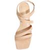 DREAM PAIRS Women’s Strappy Chunky Heels Low Block Square Open Toe Sandals Dress Party Shoes(Nude-suede)