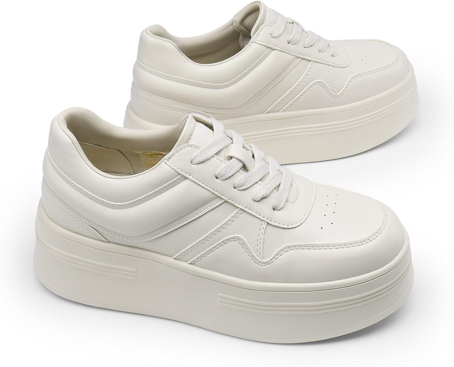 image:imageDREAM PAIRS Womens Platform Casual SneakersBeige