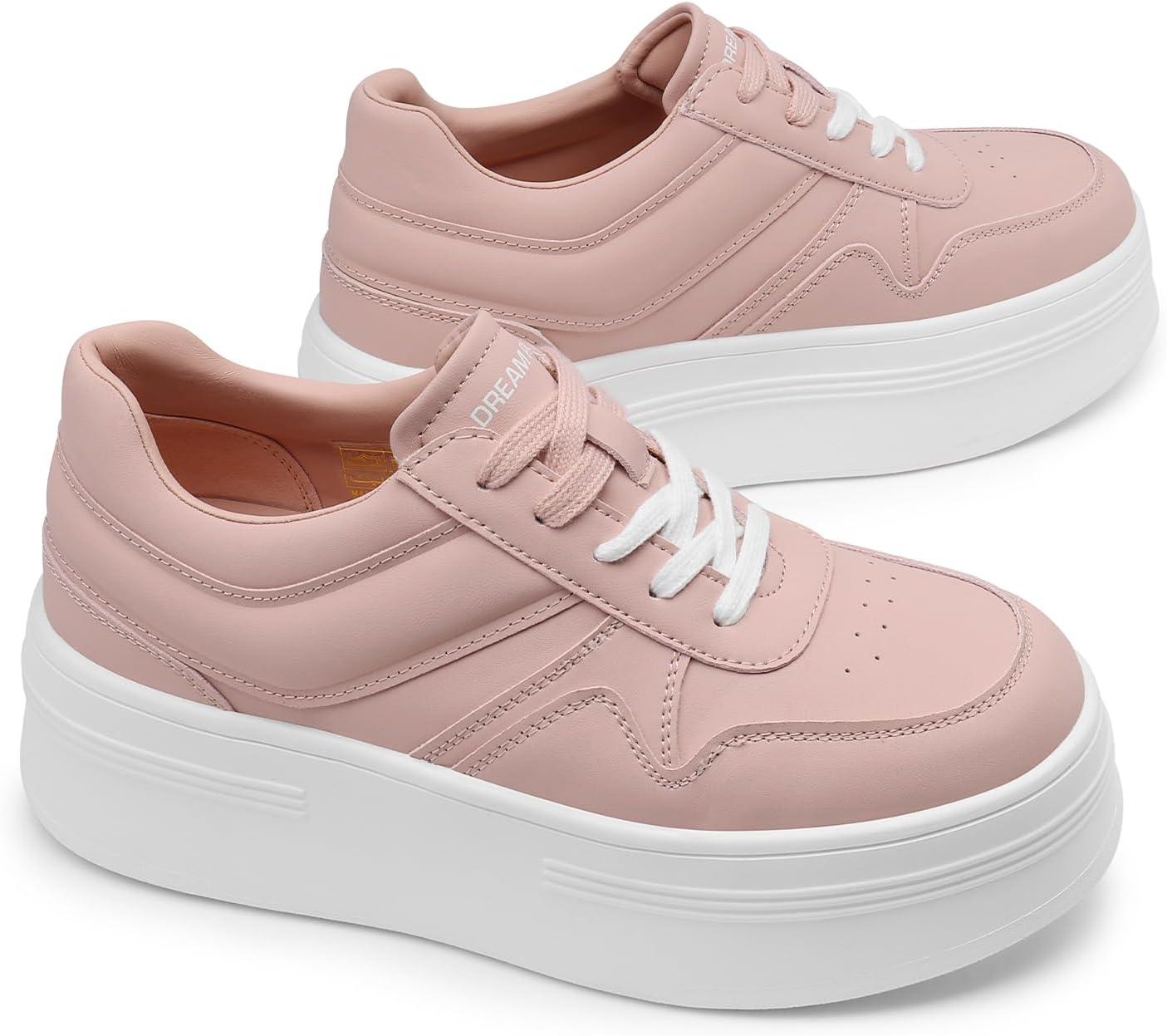 image:imageDREAM PAIRS Womens Platform Casual SneakersPink
