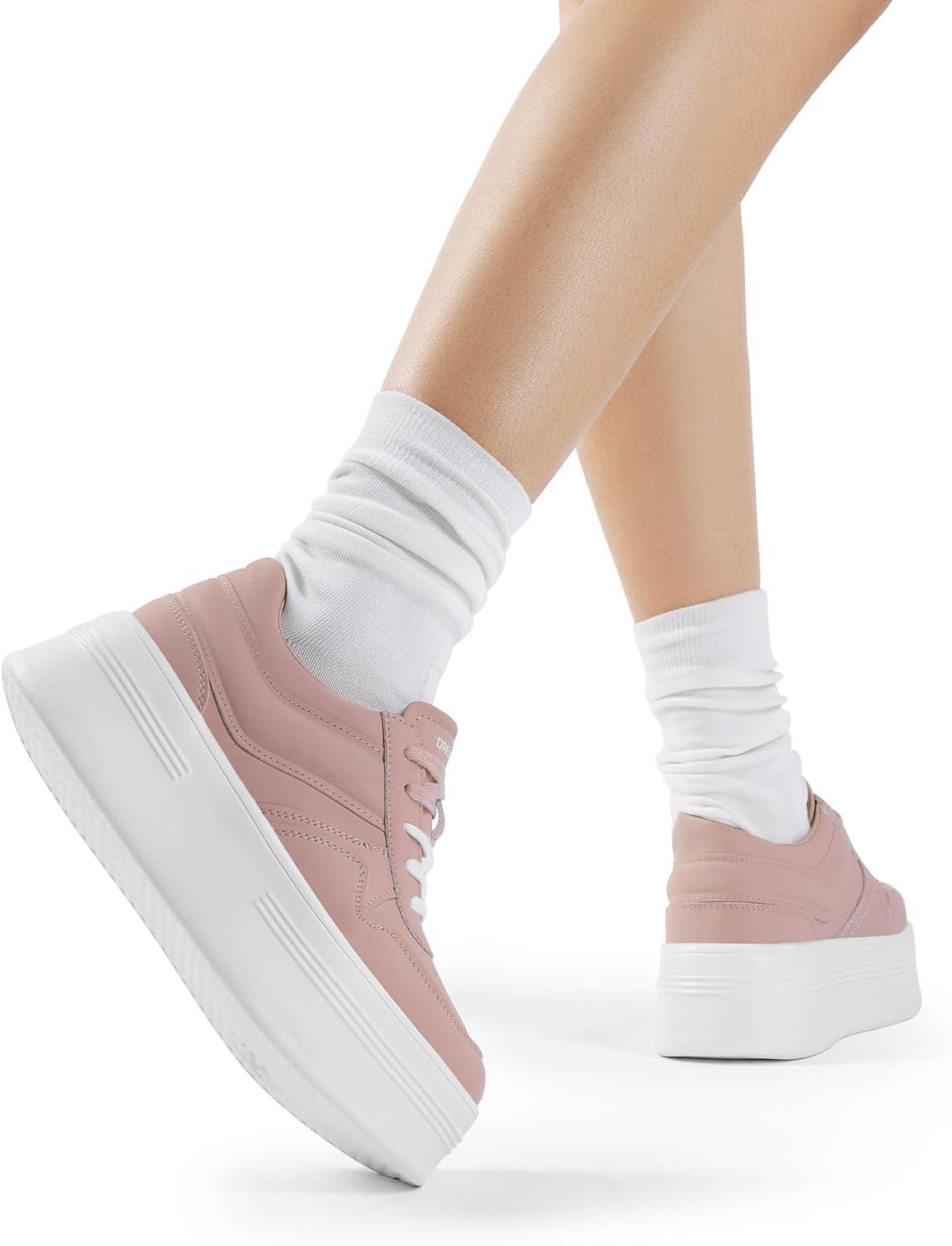 image:imageDREAM PAIRS Womens Platform Casual SneakersPink