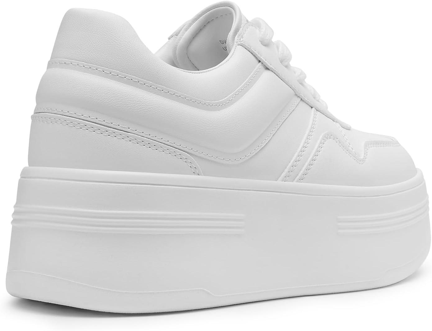 image:imageDREAM PAIRS Womens Platform Casual SneakersWhite