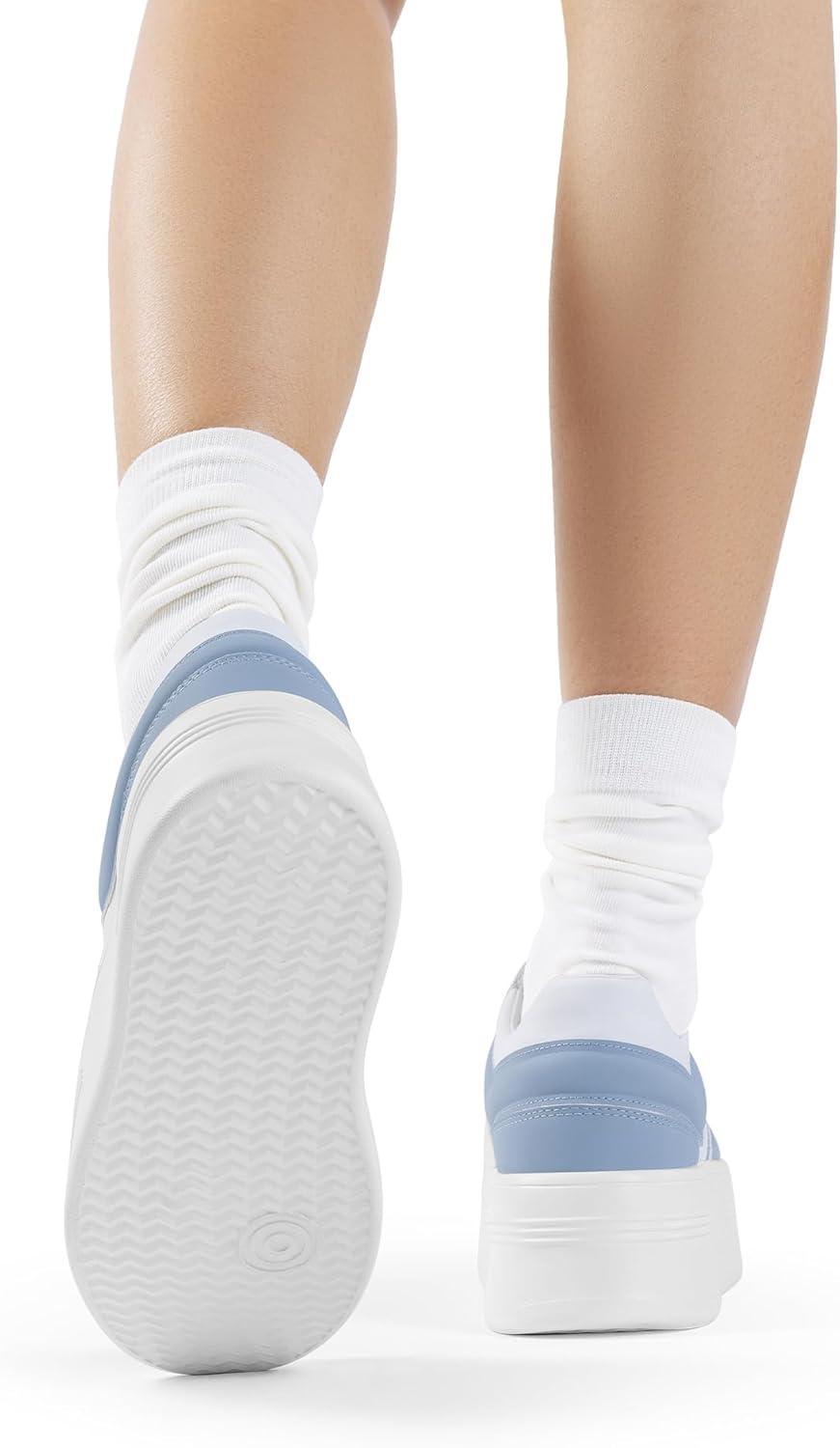 image:imageDREAM PAIRS Womens Platform Casual SneakersWhiteBlue