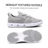DREAM PAIRS Boys Girls Sneakers Kids Slip-on Quick Dry Lightweight Aqua Water Shoes(Grey)