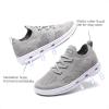 DREAM PAIRS Boys Girls Sneakers Kids Slip-on Quick Dry Lightweight Aqua Water Shoes(Grey)