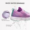 DREAM PAIRS Boys Girls Sneakers Kids Slip-on Quick Dry Lightweight Aqua Water Shoes(Purple/Green)