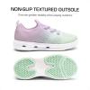 DREAM PAIRS Boys Girls Sneakers Kids Slip-on Quick Dry Lightweight Aqua Water Shoes(Purple/Mint Green)