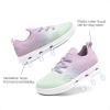 DREAM PAIRS Boys Girls Sneakers Kids Slip-on Quick Dry Lightweight Aqua Water Shoes(Purple/Mint Green)