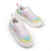 DREAM PAIRS Girls Fashion Sneakers Tennis Shoes Kids Platform Lightweight Lace Up Casual Walking Shoes
