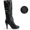 DREAM PAIRS Women’s Knee-High Stiletto Boots, Black, Fashion & Classic Dress Boots(Paris-black Pu)