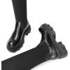DREAM PAIRS Women’s Over the Knee Platform Boots(Black)