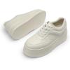 DREAM PAIRS Women’s Platform Casual Sneakers(Beige)