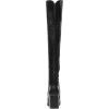 DREAM PAIRS Women’s Thigh High Over the Knee Fashion Chunky Heel Long Boots(Black/Pu)