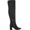 DREAM PAIRS Women’s Thigh High Over the Knee Fashion Chunky Heel Long Boots(Black/Suede)