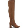 DREAM PAIRS Women’s Thigh High Over the Knee Fashion Chunky Heel Long Boots(Brown/Suede)