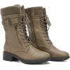 DREAM PAIRS Women’s Winter Lace up Mid Calf Combat Riding Military Boots(Khaki)