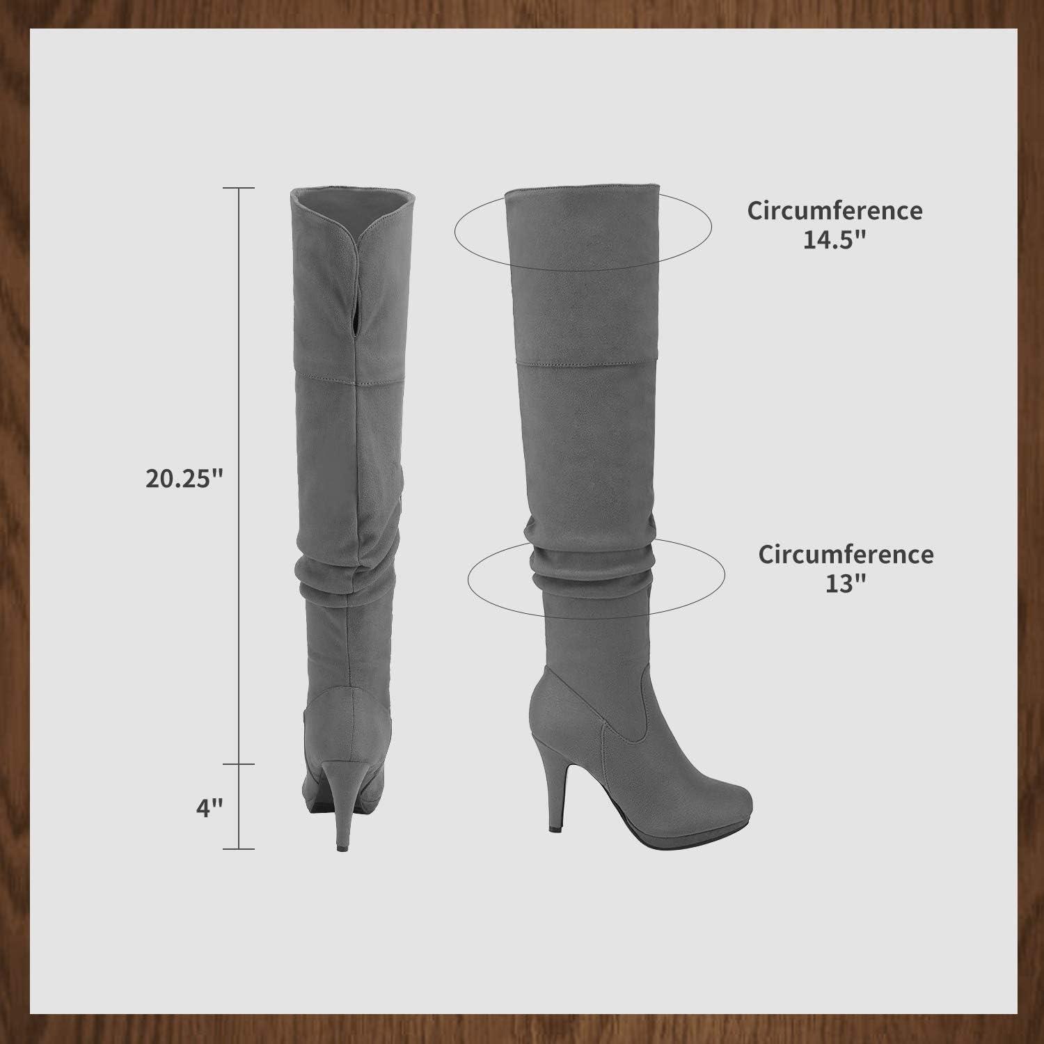 image:imageDREAM PAIRS Womens HIGHPLAT Black Chunky Thigh High Over The Knee High Heel BootsSarahilightgrey