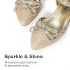 DREAM PAIRS Girls Sandals Closed Toe Dress Low Heels Pointed Toe Pump Flower Shoes for Little Big Kids Wedding Princess Party