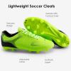 DREAM PAIRS Men‘s Firm Ground Soccer Cleats Soccer Shoes(Neon/Green/Black)