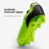 DREAM PAIRS Men‘s Firm Ground Soccer Cleats Soccer Shoes(Neon/Green/Black)