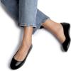 DREAM PAIRS Women’s Sole-Simple Wide Width Flats, Ballerina Walking Flats, Comfortable Slip on Shoes(Black)