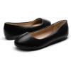 DREAM PAIRS Women’s Sole-Simple Wide Width Flats, Ballerina Walking Flats, Comfortable Slip on Shoes(Black)