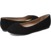 DREAM PAIRS Women’s Sole-Simple Wide Width Flats, Ballerina Walking Flats, Comfortable Slip on Shoes(Black/Nubuck)