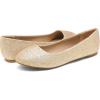 DREAM PAIRS Women’s Sole-Simple Wide Width Flats, Ballerina Walking Flats, Comfortable Slip on Shoes(Gold/Glitter)