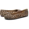 DREAM PAIRS Women’s Sole-Simple Wide Width Flats, Ballerina Walking Flats, Comfortable Slip on Shoes(Leopard-suede)