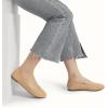 DREAM PAIRS Women’s Sole-Simple Wide Width Flats, Ballerina Walking Flats, Comfortable Slip on Shoes(Nude-pat-1)