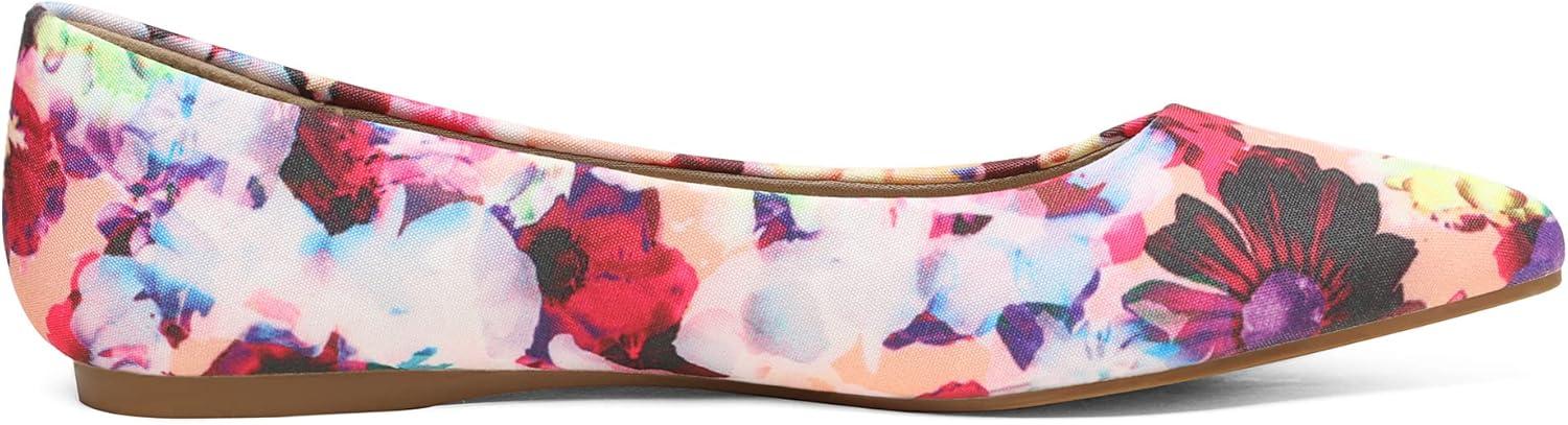 image:imageDREAM PAIRS Womens Dress Pointed Toe Flats Ballet Comfort Soft Slip On Casual Flat Shoes for Work Office BusinessFloralclassic