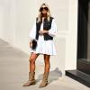 DREAM PAIRS Cowboy Boots for Women, Mid Calf Cowgirl Boots with Embroidery Round Toe Western Chunky Low Heel Shoes(Tan)