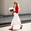 DREAM PAIRS Flats for Women Pointed Toe Foldable Knit Ballet Flats Comfortable Slip-On Dress Shoes Elegant Bow Flats for Work Office Business Casual Travel(Red)