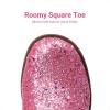 DREAM PAIRS Girls Cowgirl Boots Glitter Toddler Cowboy Boots Child Mid Calf Riding Shoes Party Birthday Dress Up for Toddler/Little/Big Kid(Pink)