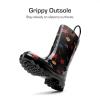 DREAM PAIRS Kids Rain Boots Cute Lightweight Waterproof with Pull-on Handles for Girls & Boys Toddler Outdoor Play(Black)