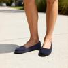 DREAM PAIRS Women’s Ballet Flats Dressy Arch Support Wide Toe Box Knit Flats Comfortable Round Toe Slip On Travel Work Business Office Barefoot Shoes(Navy)