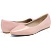 DREAM PAIRS Women’s Dress Pointed Toe Flats Ballet Comfort Soft Slip On Casual Flat Shoes for Work Office Business(Nude-pat)