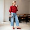 DREAM PAIRS Women’s Loafers Penny Loafers Fashion Comfortable Flats Dressy Shoes(Red)