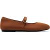 DREAM PAIRS Women’s Mary Jane Ballet Flat Shoes Dressy Foldable Knit Flats with Arch Support Comfortable for Casual Work Office(Brown)